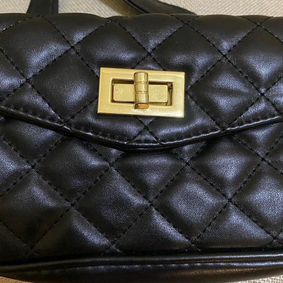 Quilted leather-like belt bag - Picture 3 of 5